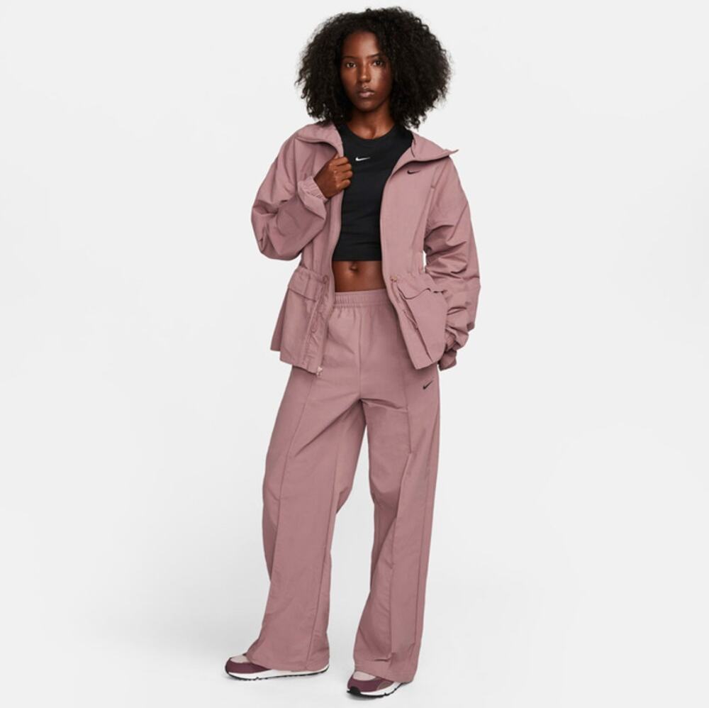 Nike Everything Wovens Tracksuit Jacket Pants Set Womens Size S/M Smokey Mauve